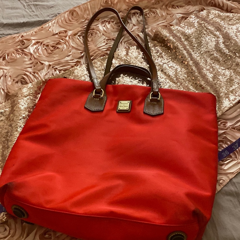 Dooney & Bourke nylon and leather shoulder bag